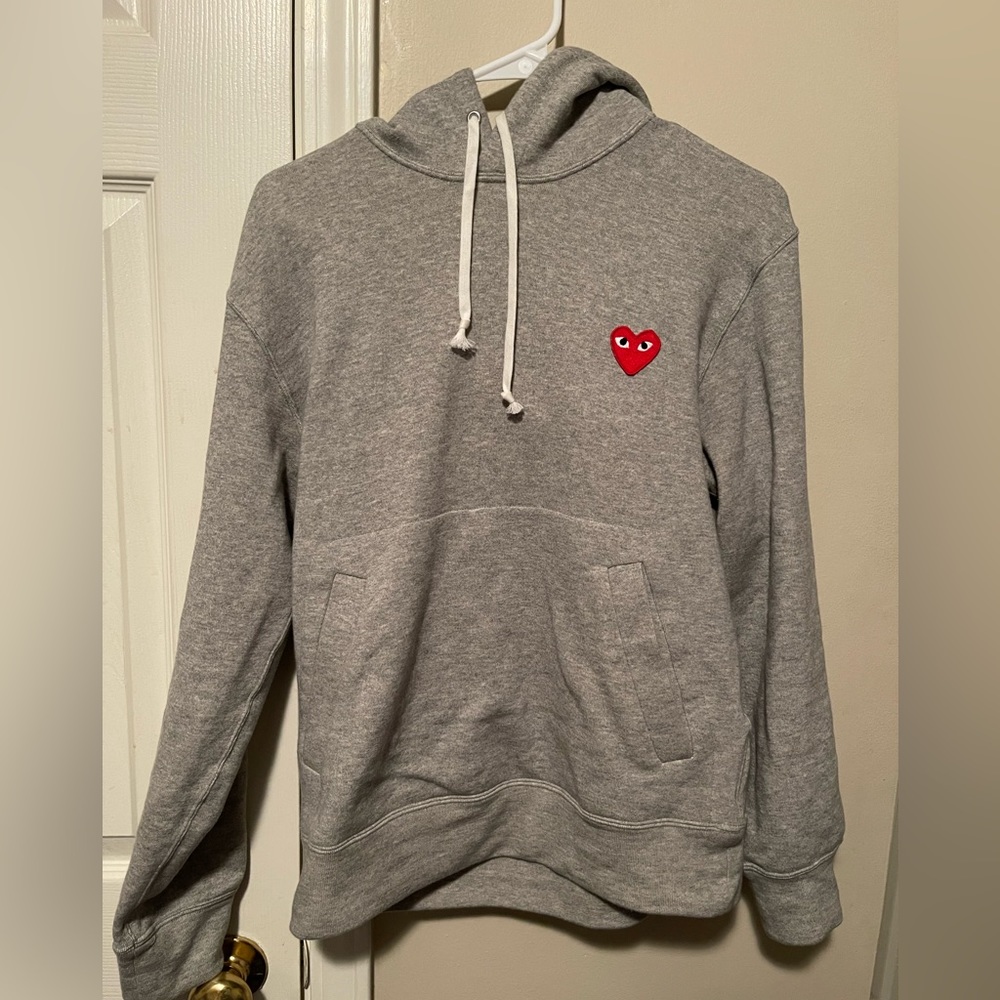 Commes Des Garçons Grey Pullover Hoodie